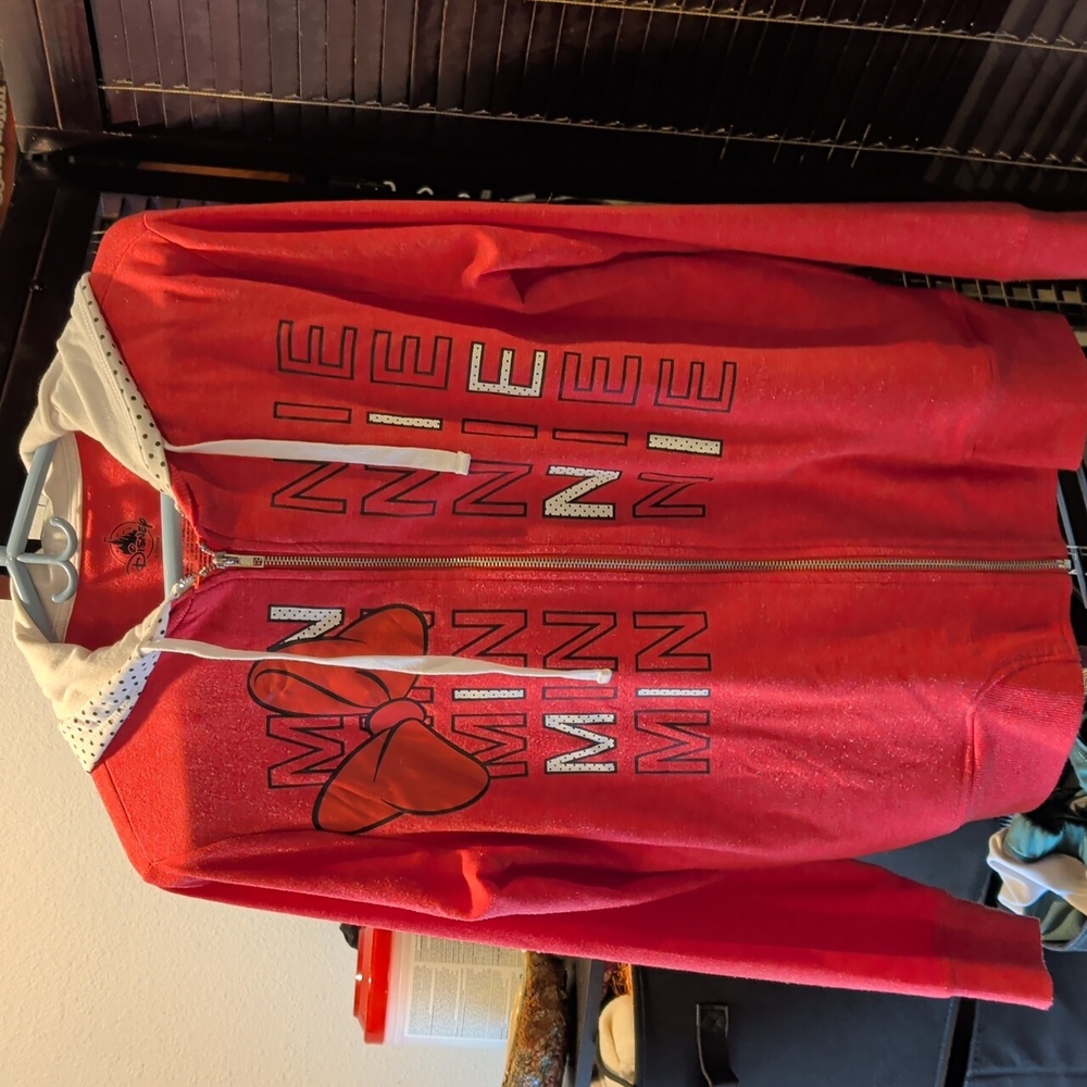 Disney Red and White Polka Dot Hoodie - Picture 2 of 4